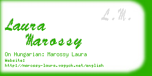 laura marossy business card